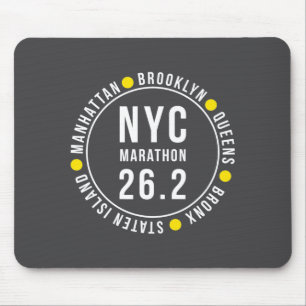Nyc New York Souvenir Marathonläufer _1 Mousepad