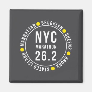 Nyc New York Souvenir Marathonläufer _2 Magnet