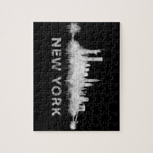 NYC New York whit Skyline cityscape v01 Puzzle (Vertikal)