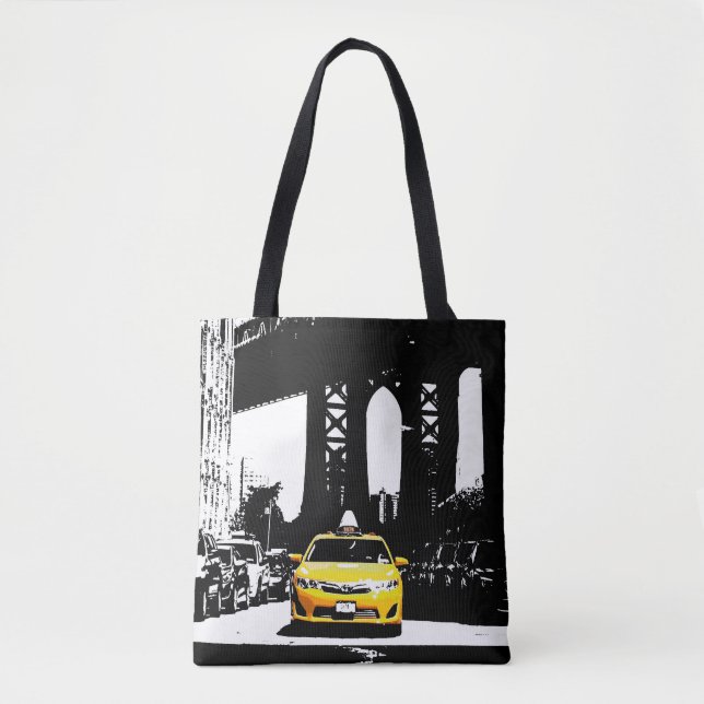 Nyc New York Yellow Taxi Brooklyn Bridge Niedlich (Vorderseite)