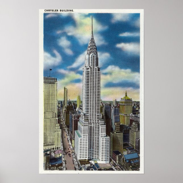 NYC, New YorkAußenansicht der Chrysler Poster (Vorne)
