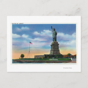 NYC, New YorkView of the Statue of Liberty Postkarte