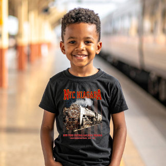 NYC Niagara Steam Locomotive mit amerikanischer Fl T-Shirt