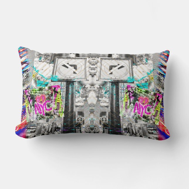 NYC NY Graffiti City throw Kissen (Vorderseite)