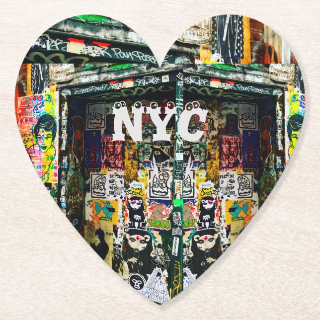 NYC NY Graffiti Notebook Journal Untersetzer (Vorderseite)
