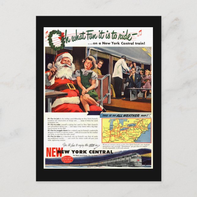 NYC, Oh What Fun it Is Postkarte (Vorderseite)