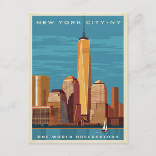 NYC - One World Observatory Postkarte