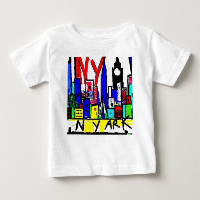 NYC Original Artwork Baby T-shirt (Vorderseite)