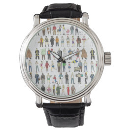 NYC People New York City Brooklyn Manhattan Watch Armbanduhr