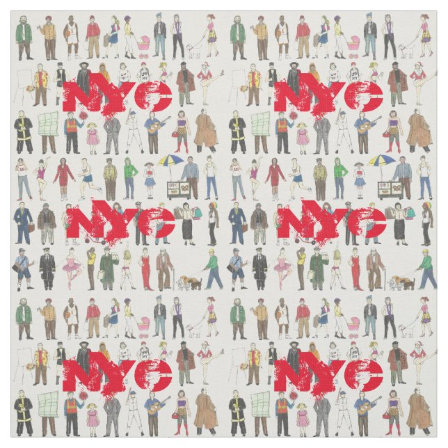 NYC People New York City Citizen New Yorker Stoff (Muster)
