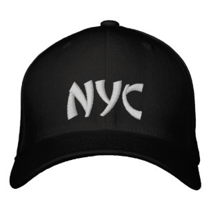 NYC Personalisiert Name Black & White Baseball Hat Bestickte Baseballkappe
