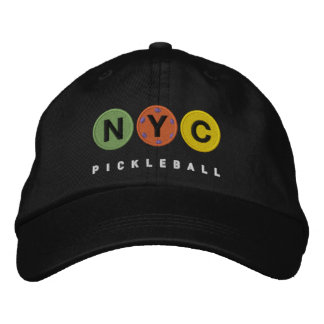 NYC Pickleball EMBROIDERIERTE Dunkle Kappe v2