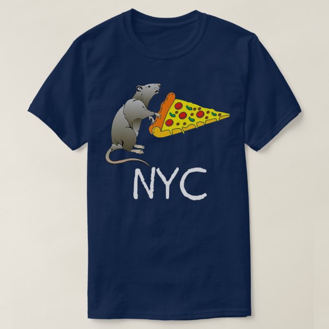 NYC Pizza Rat T-Shirt (Design vorne)