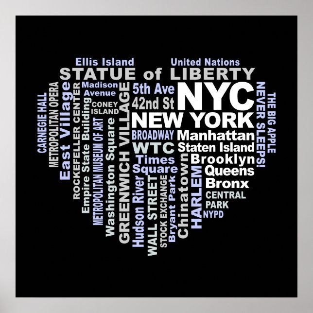 NYC-Plakat Poster (Vorne)