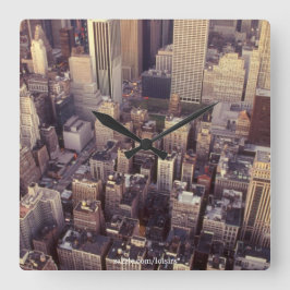 NYC QUADRATISCHE WANDUHR