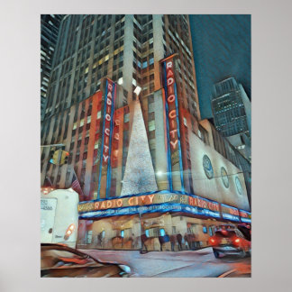 NYC Radio Music Hall Poster