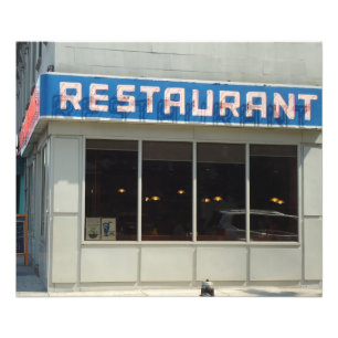 NYC Restaurant Diner - Manhattan Luncheonette Fotodruck