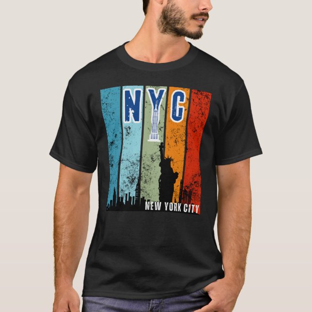 NYC Retro T-Shirt (Vorderseite)