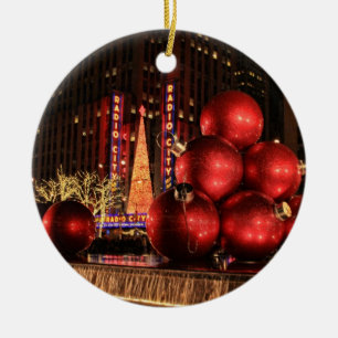 NYC riesige Weihnachtsdekorationen Keramikornament