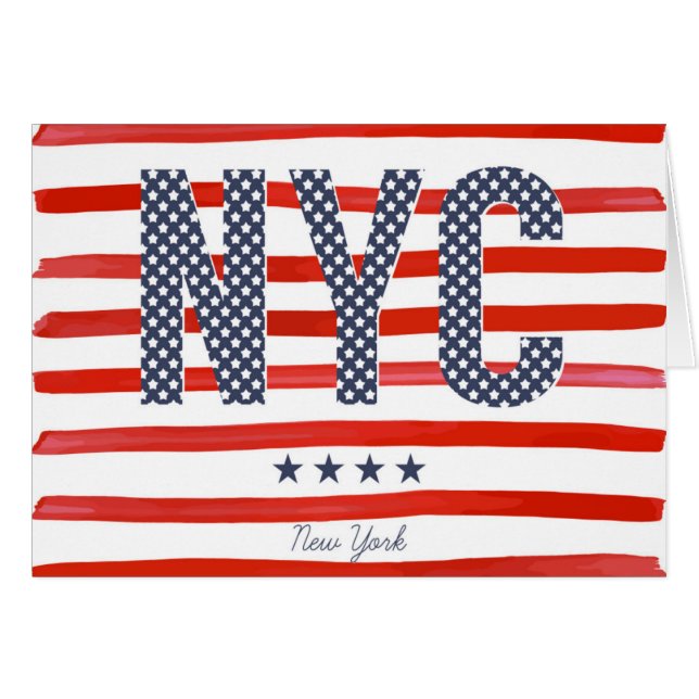 NYC | Rot-, weißer u. Blauerentwurf (Vorderseite (Horizontal))