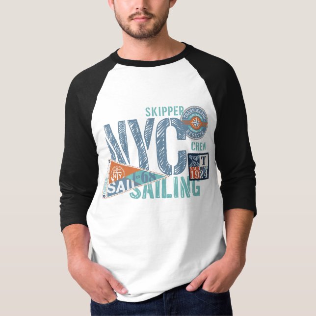 NYC Sailing Club - Regatta Style T-Shirt (Vorderseite)