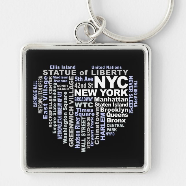 NYC-Schlüsselanhänger Schlüsselanhänger (Vorne)