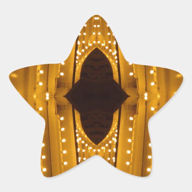 NYC Sehenswürdigkeiten Theater Marquis Stern-Aufkleber (Vorderseite)