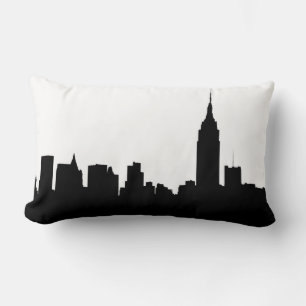 NYC-Silhouette der Skyline, ESB #1 Lendenkissen