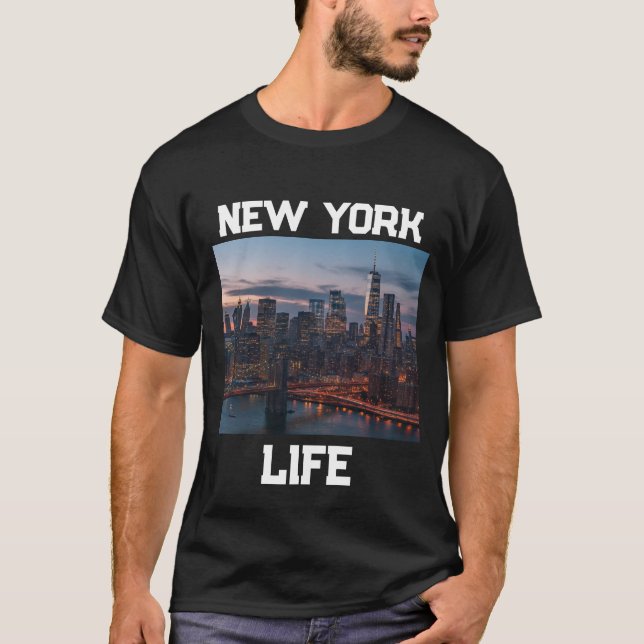 NYC Skyline Aerial T-Shirt (Vorderseite)