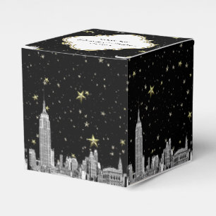 NYC Skyline ätzten sternenklare DIY BG Farbe Geschenkschachtel