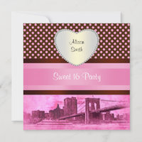 NYC Skyline Brooklyn Bridge Boat 3H Sweet 16