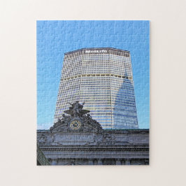 NYC Skyline: Chrysler-Gebäude bedeckt langen Schat Puzzle