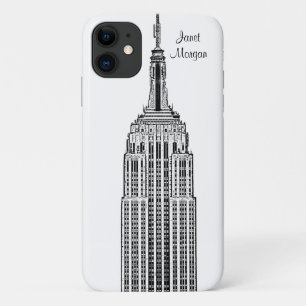 NYC Skyline - Empire State Gebäude Etched look Case-Mate iPhone Hülle
