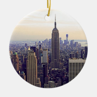 NYC skyline Empire State Gebäude, WTC 4 Keramikornament