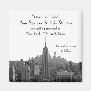 NYC Skyline ESB Top of the Rock Termin vormerken Magnet