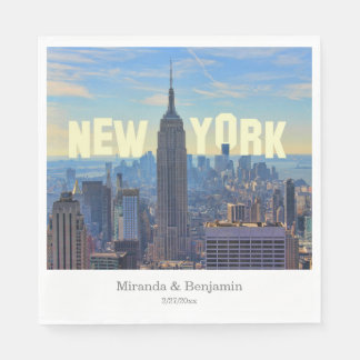 NYC Skyline ESB World Trade 2C L Serviette