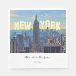 NYC Skyline ESB WTC 2C L Serviette