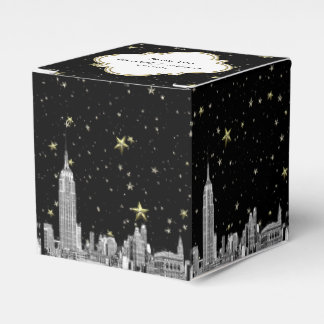 NYC Skyline Etched Starry DIY BG Color Geschenkschachtel
