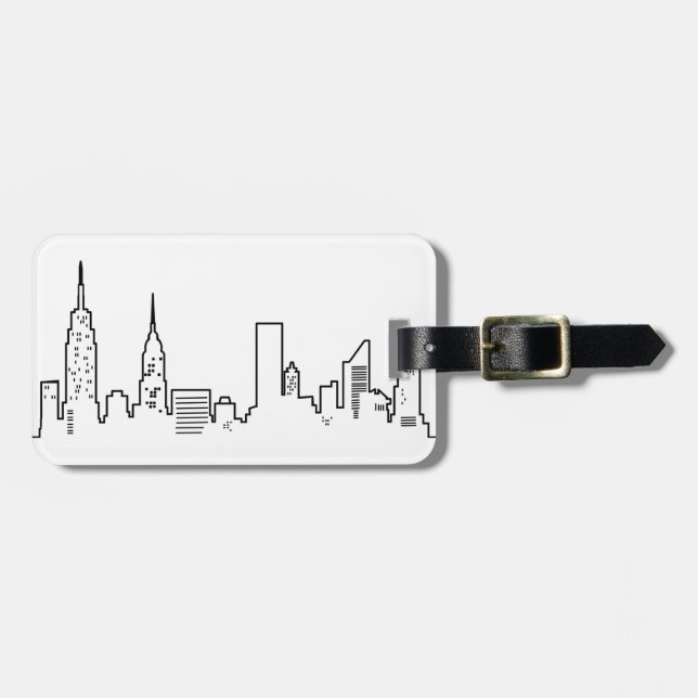 NYC Skyline-Gepäckanhänger Gepäckanhänger (Vorderseite horizontal)