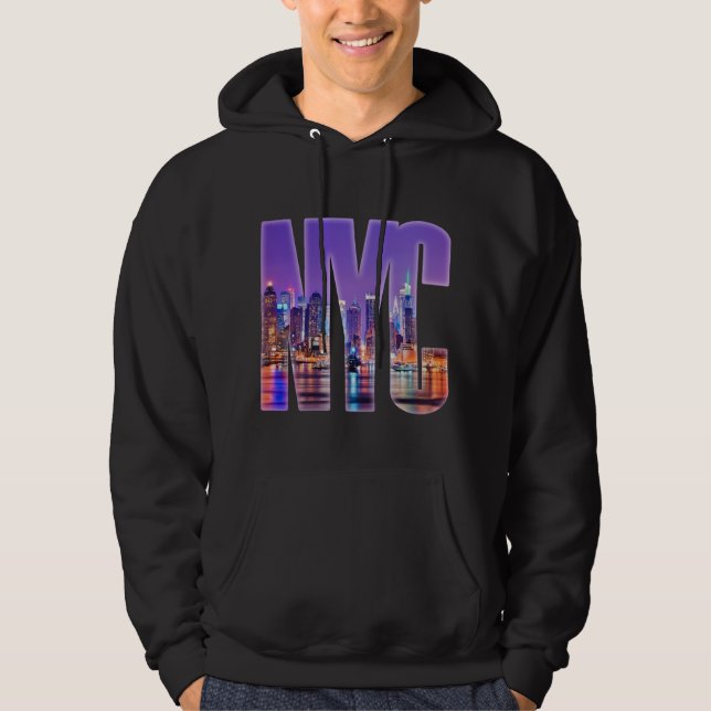 NYC Skyline (hell) Hoodie (Vorderseite)