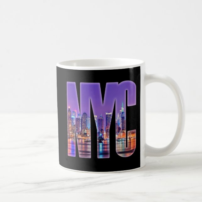NYC Skyline (hell) Kaffeetasse (Rechts)