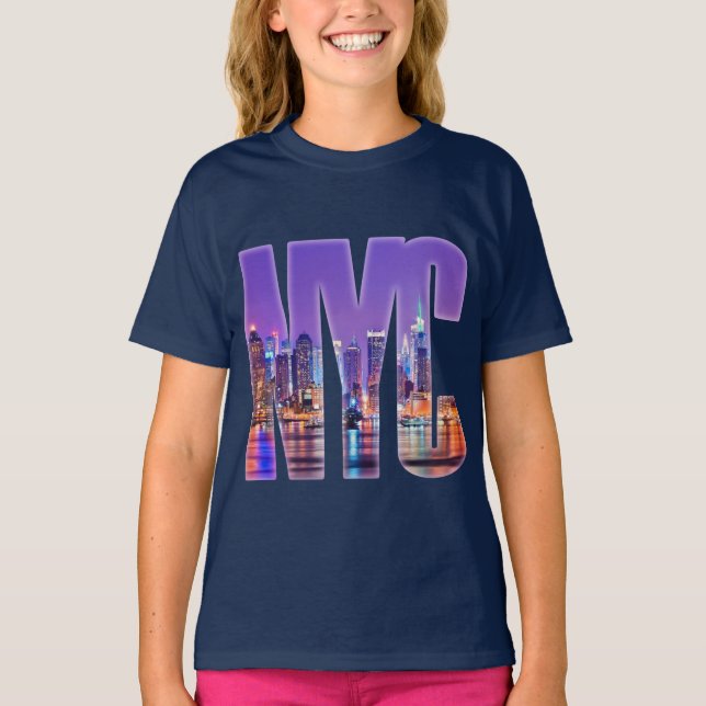 NYC Skyline (hell) T-Shirt (Vorderseite)