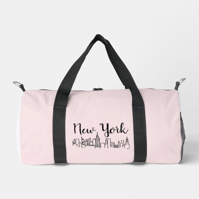 NYC Skyline Illustration Duffle Bag (Vorderseite)