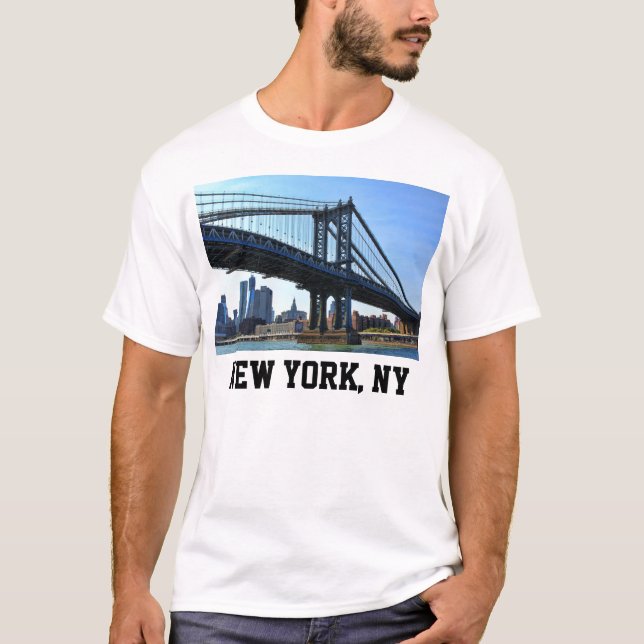 NYC Skyline: Manhattan Bridge #3 T-Shirt (Vorderseite)