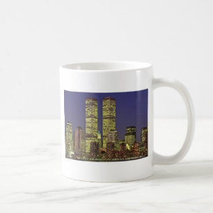 NYC Skyline mit World Trade Center nachts Tasse