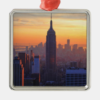 NYC Skyline: Silbernes Ornament