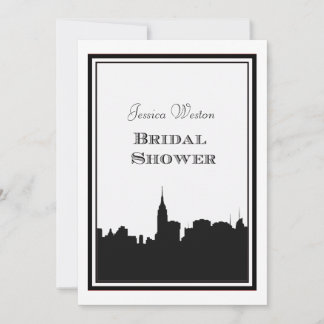 NYC Skyline Silhouette #2 DIY Brautparty Einladung