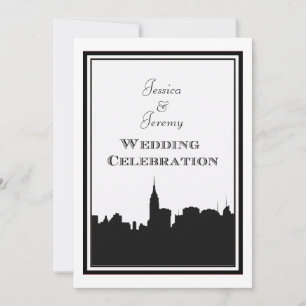 NYC-Skyline-Silhouette #2 DIY-Hochzeits-Einladung Einladung