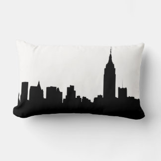 NYC Skyline Silhouette, ESB #1 Lendenkissen