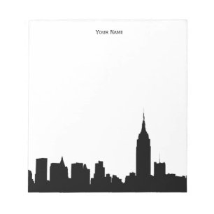NYC Skyline-Silhouette Notizblock